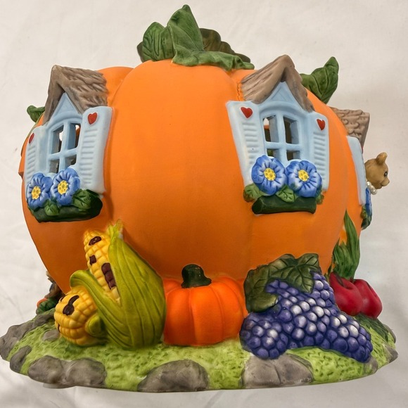 Partylite Harvest Pumpkin Tealight House - Picture 7 of 13